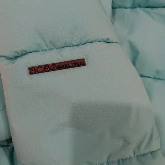 BGBG Generation premium performance teal puffer jacket / Size M - Picture 6 of 8